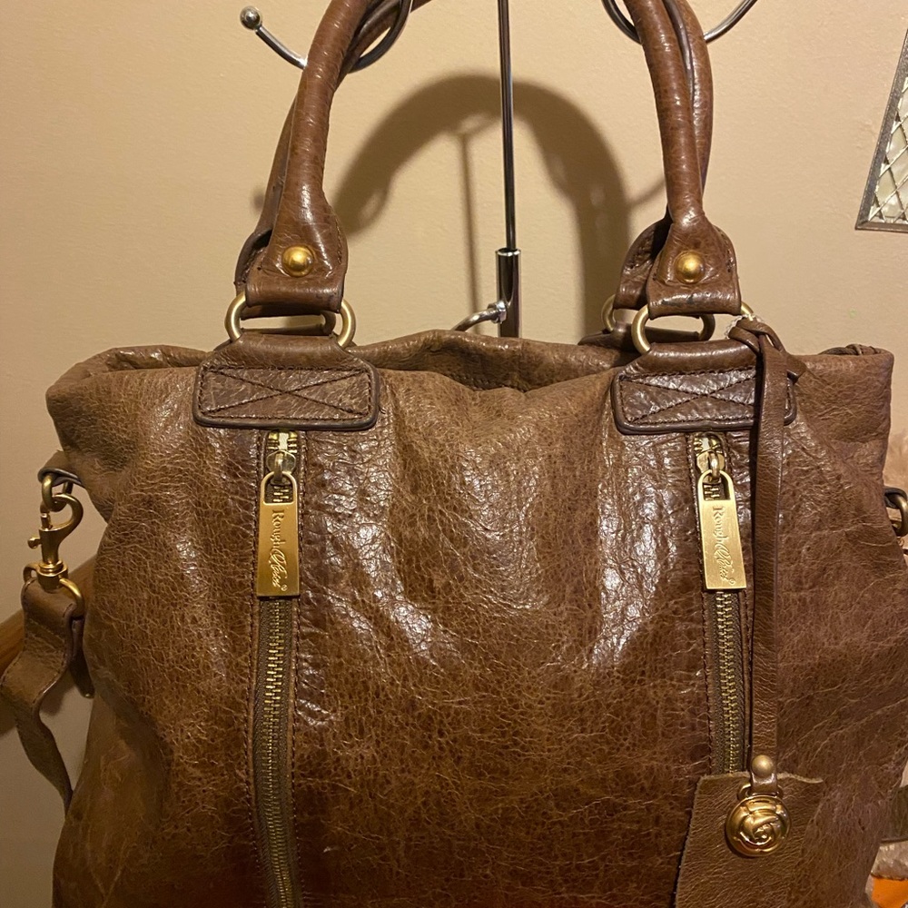 Rough Roses leather bag